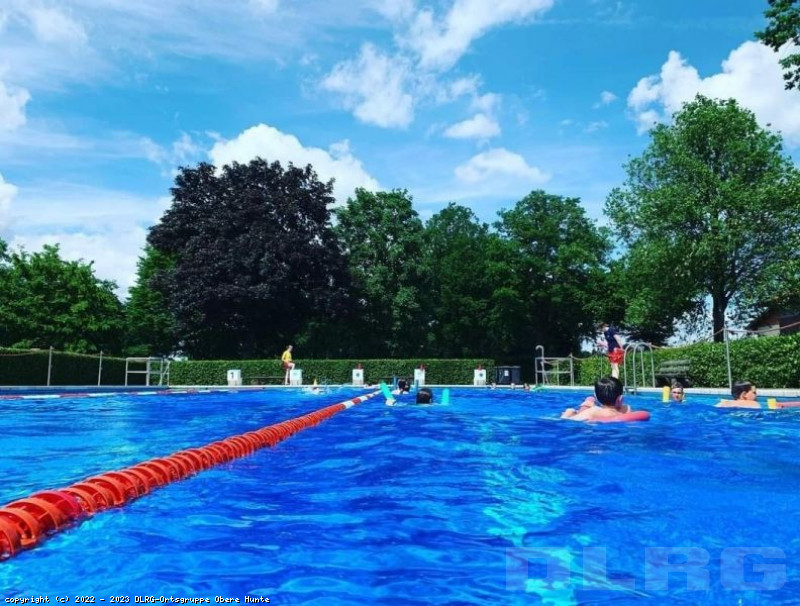 Start Schwimmtraining Im Freibad Bohmte DLRG Ortsgruppe Obere Hunte E V 